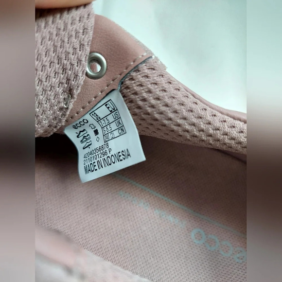 ECCO Soft X Woodrose Color Leather Sneakers Size 7- 7.5 - Picture 4 of 7